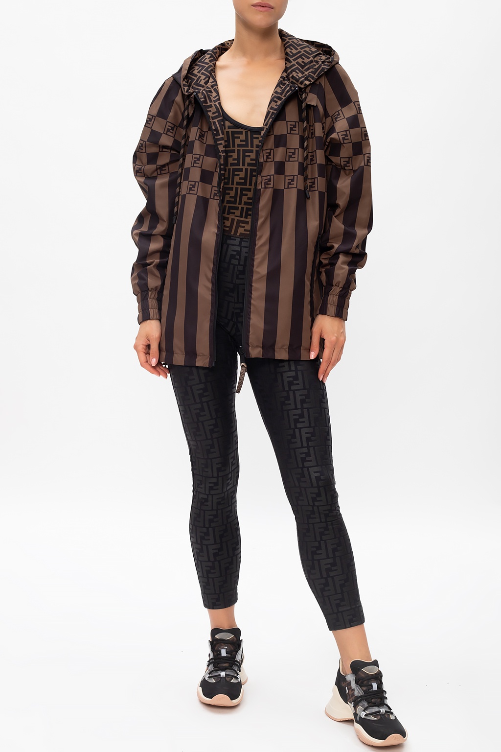 【関税・送料込み】FENDI CASUAL JACKETS Blouson Fabric Brown | Fendi